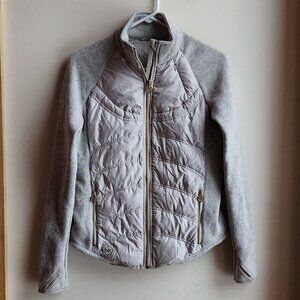 MICHAEL Michael Kors Gray and Gold Puffer Jacket